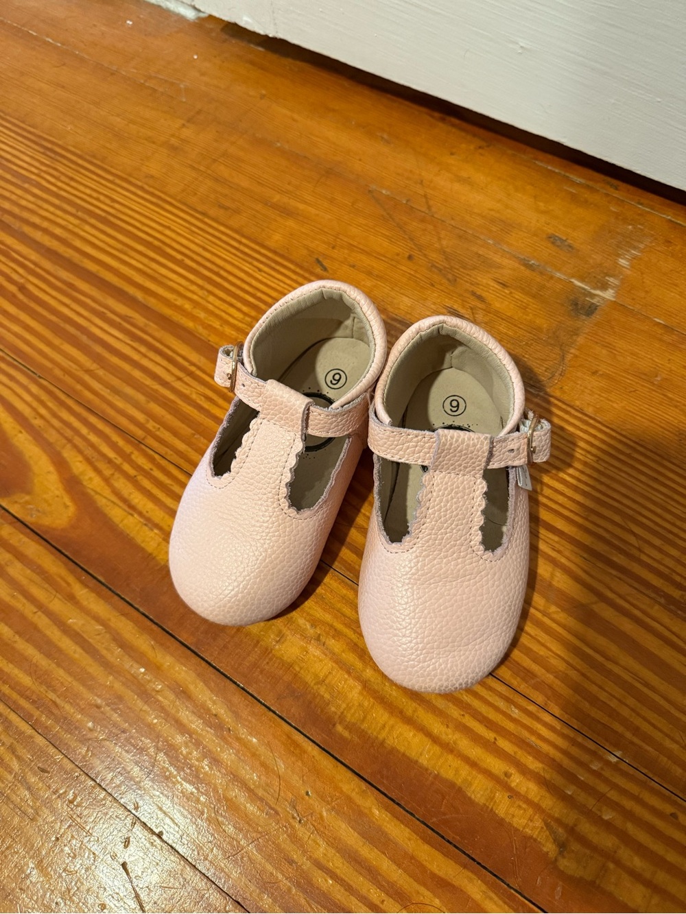 Little Lovebug Blush Pink soft toddler shoes - Picture 6 of 9